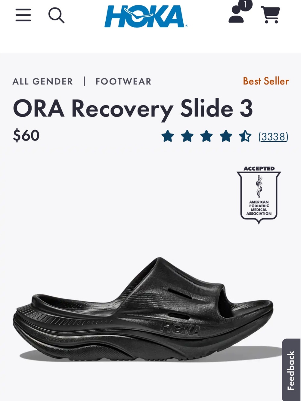 HOKA ORA Recovery Slide 3